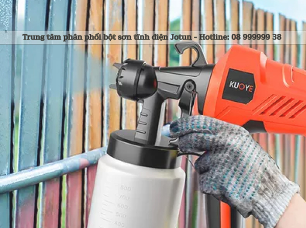 Chuẩn bị thiết bị phun sơn bột tĩnh điện