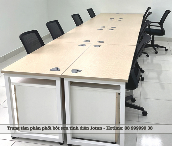 Bột sơn tĩnh điện Jotun bám dính trên bề mặt kim loại