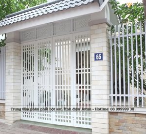 Mẫu bột sơn tĩnh điện màu trắng dùng cho bề mặt kim loại