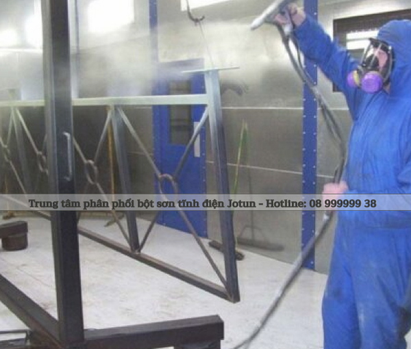 Sơn tĩnh điện thủ công với các bước xử lý bề mặt phun bột và sấy nhiệt