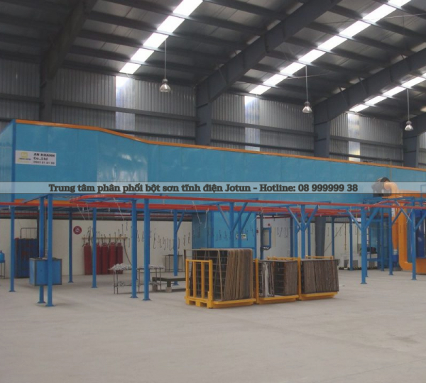 Hệ thống sơn tĩnh điện tự động của công ty sơn AK
