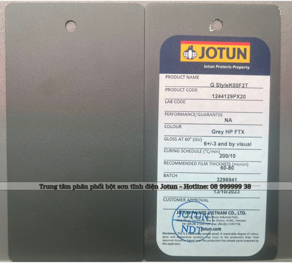Bột sơn tĩnh điện Jotun G StyleK00F2T - HP FTX